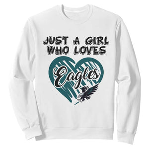 A Girl Who Loves Eagle Sweatshirt TS02 White Print Your Wear