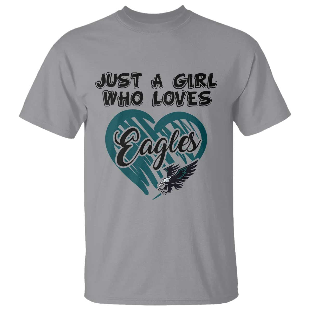 A Girl Who Loves Eagle T Shirt TS02 Sport Gray Print Your Wear