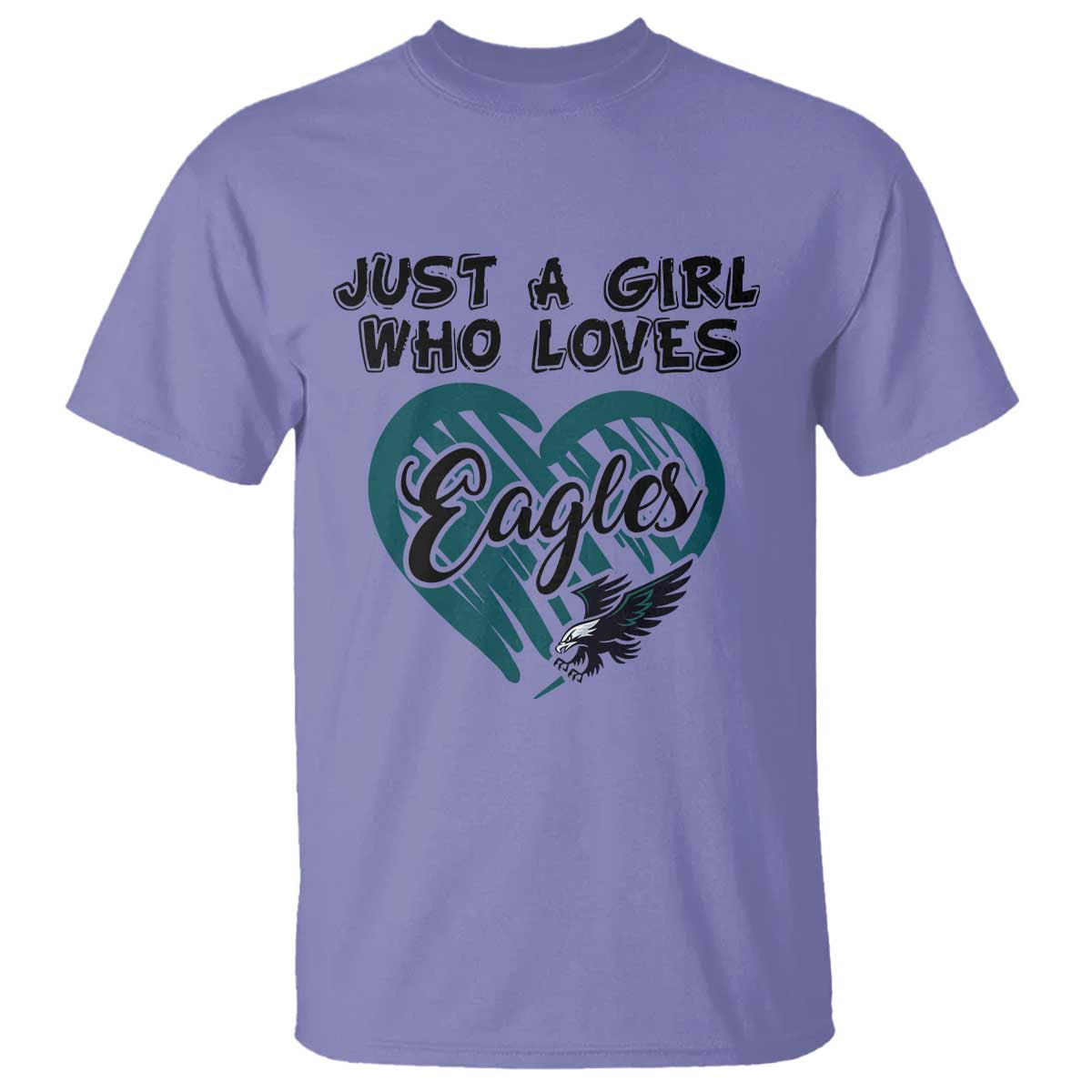 A Girl Who Loves Eagle T Shirt TS02 Violet Print Your Wear