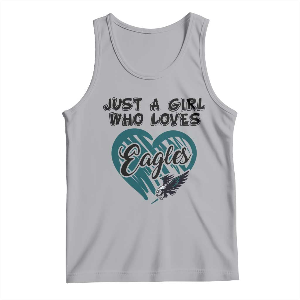 A Girl Who Loves Eagle Tank Top TS02 Athletic Heather Print Your Wear