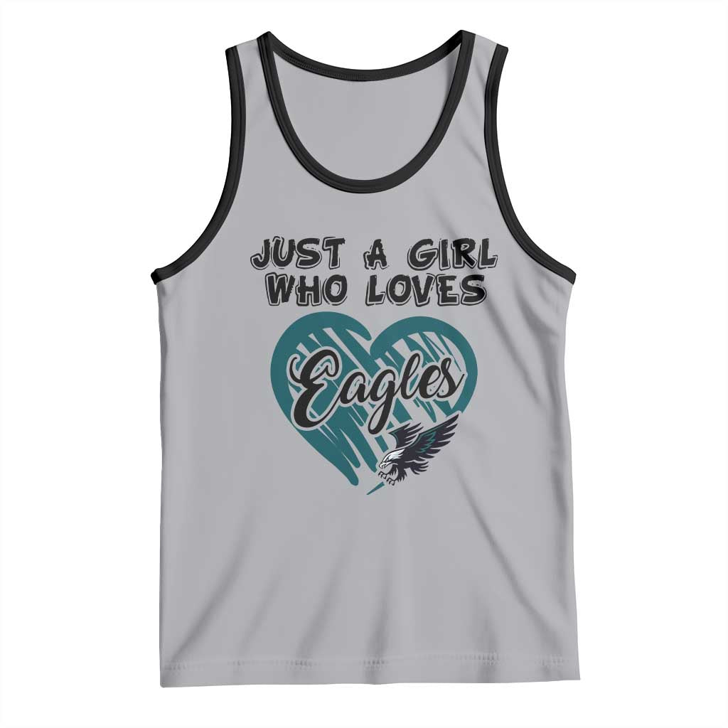 A Girl Who Loves Eagle Tank Top TS02 Athletic Heather Black Print Your Wear