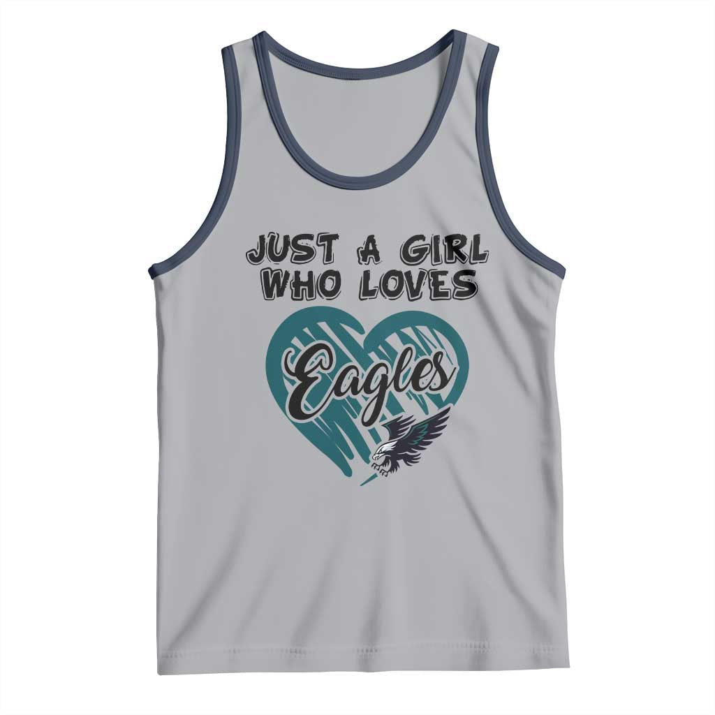 A Girl Who Loves Eagle Tank Top TS02 Athletic Heather Navy Print Your Wear