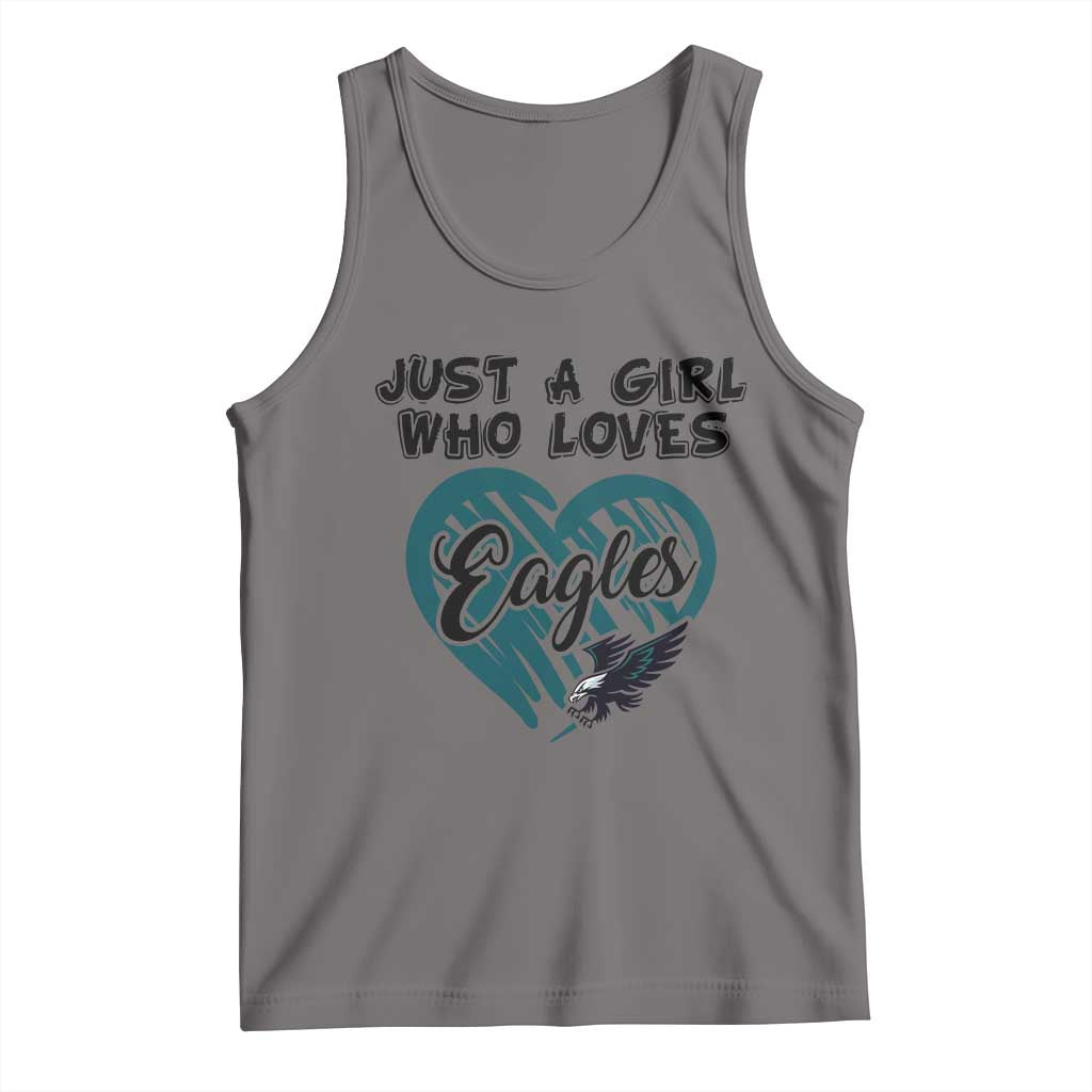 A Girl Who Loves Eagle Tank Top TS02 Deep Heather Print Your Wear