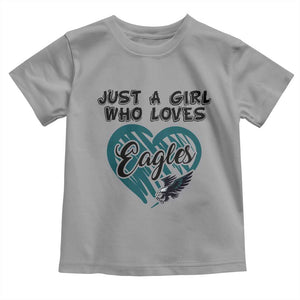 A Girl Who Loves Eagle Toddler T Shirt TS02 Sport Gray Print Your Wear