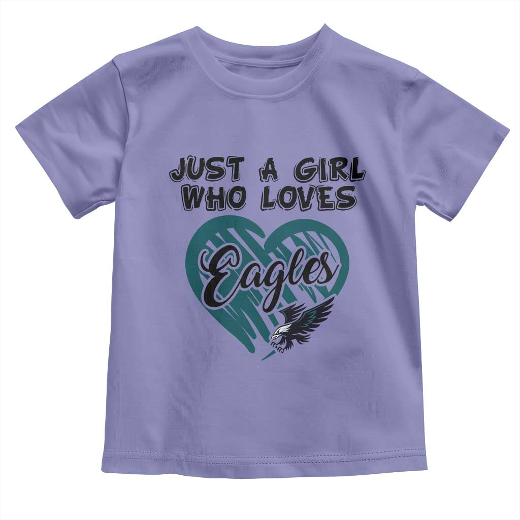A Girl Who Loves Eagle Toddler T Shirt TS02 Violet Print Your Wear