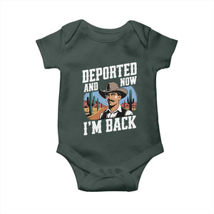 Funny Mexican Cowboy Baby Onesie Now I'm Back Retro Vintage Desert TS02 Print Your Wear