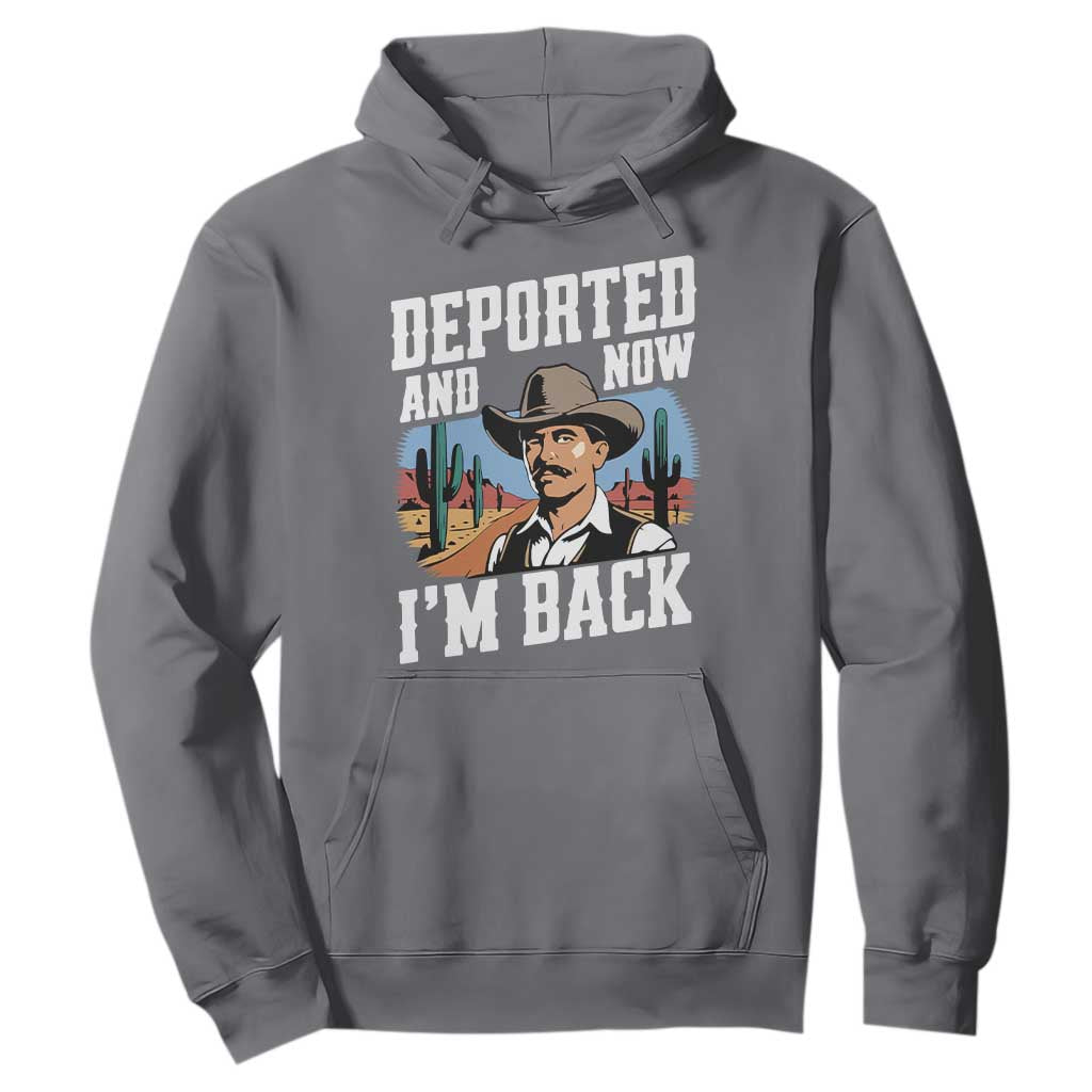 Funny Mexican Cowboy Hoodie Now I'm Back Retro Vintage Desert TS02 Charcoal Print Your Wear