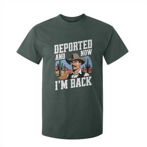 Funny Mexican Cowboy T Shirt For Kid Now I'm Back Retro Vintage Desert TS02 Dark Forest Green Print Your Wear