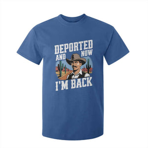 Funny Mexican Cowboy T Shirt For Kid Now I'm Back Retro Vintage Desert TS02 Royal Blue Print Your Wear