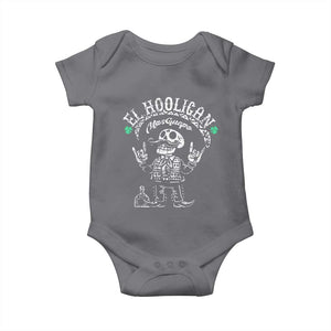 Funny Mexican Mariachi Skeleton Baby Onesie El Hooligan Mas Guapo Very Handsome TS02 Charcoal Print Your Wear