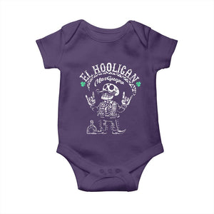 Funny Mexican Mariachi Skeleton Baby Onesie El Hooligan Mas Guapo Very Handsome TS02 Purple Print Your Wear