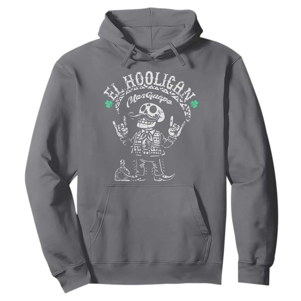 Funny Mexican Mariachi Skeleton Hoodie El Hooligan Mas Guapo Very Handsome TS02 Charcoal Print Your Wear