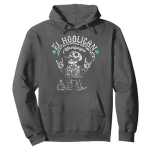 Funny Mexican Mariachi Skeleton Hoodie El Hooligan Mas Guapo Very Handsome TS02 Dark Heather Print Your Wear
