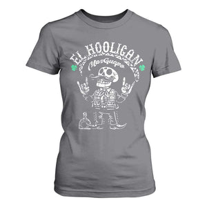 Funny Mexican Mariachi Skeleton T Shirt For Women El Hooligan Mas Guapo Very Handsome TS02 Charcoal Print Your Wear