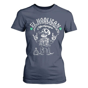 Funny Mexican Mariachi Skeleton T Shirt For Women El Hooligan Mas Guapo Very Handsome TS02 Navy Print Your Wear