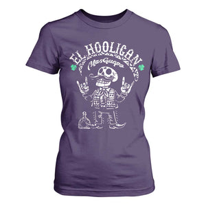 Funny Mexican Mariachi Skeleton T Shirt For Women El Hooligan Mas Guapo Very Handsome TS02 Purple Print Your Wear
