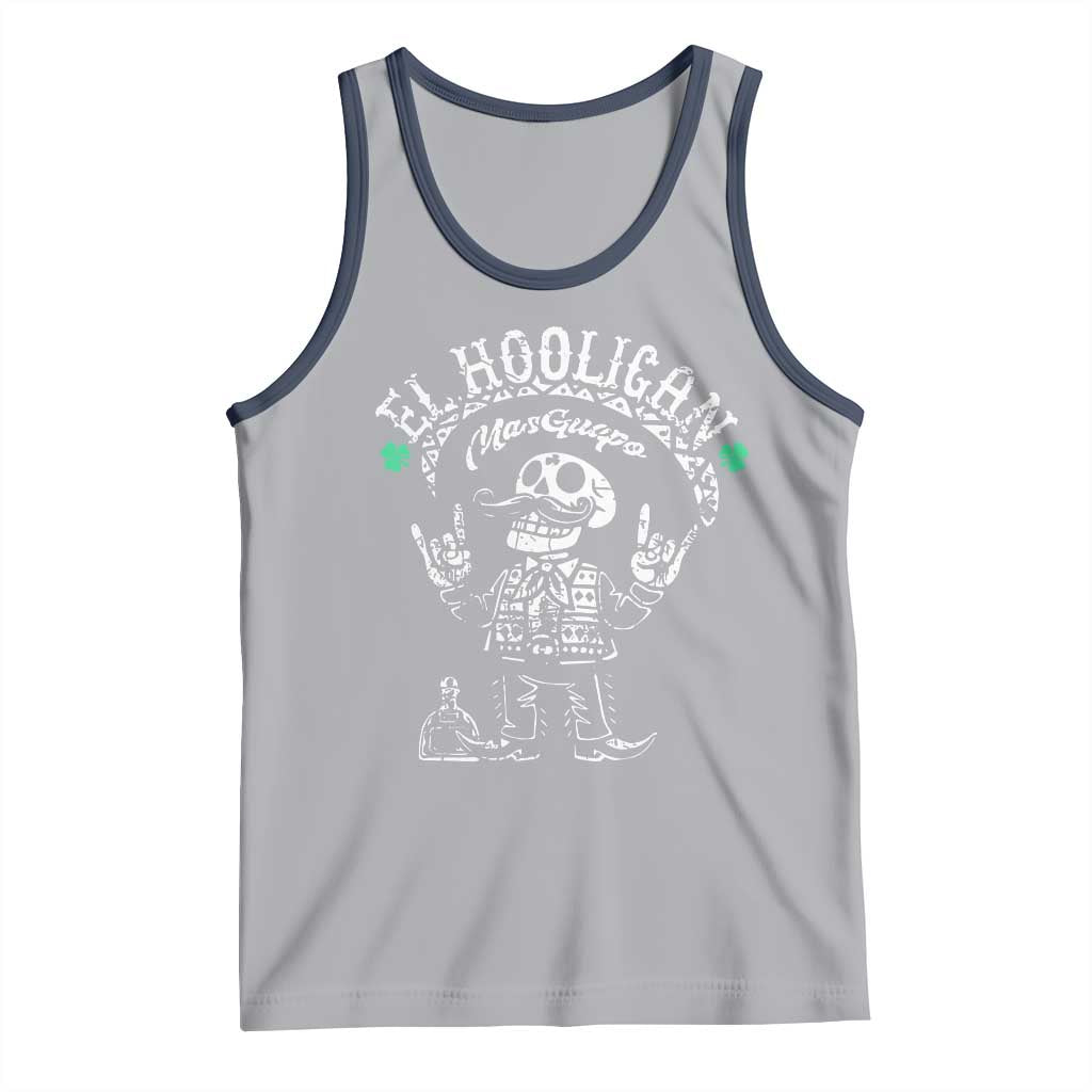 Funny Mexican Mariachi Skeleton Tank Top El Hooligan Mas Guapo Very Handsome TS02 Athletic Heather Navy Print Your Wear