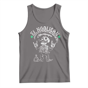 Funny Mexican Mariachi Skeleton Tank Top El Hooligan Mas Guapo Very Handsome TS02 Deep Heather Print Your Wear