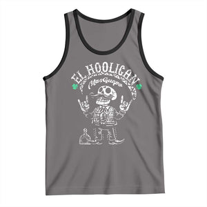 Funny Mexican Mariachi Skeleton Tank Top El Hooligan Mas Guapo Very Handsome TS02 Deep Heather Black Print Your Wear