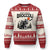 Quest Squad Broccoli Cat Ugly Christmas Sweater Funny Hiking Adventure Cute Camping Feline TS02 Beige Red Print Your Wear