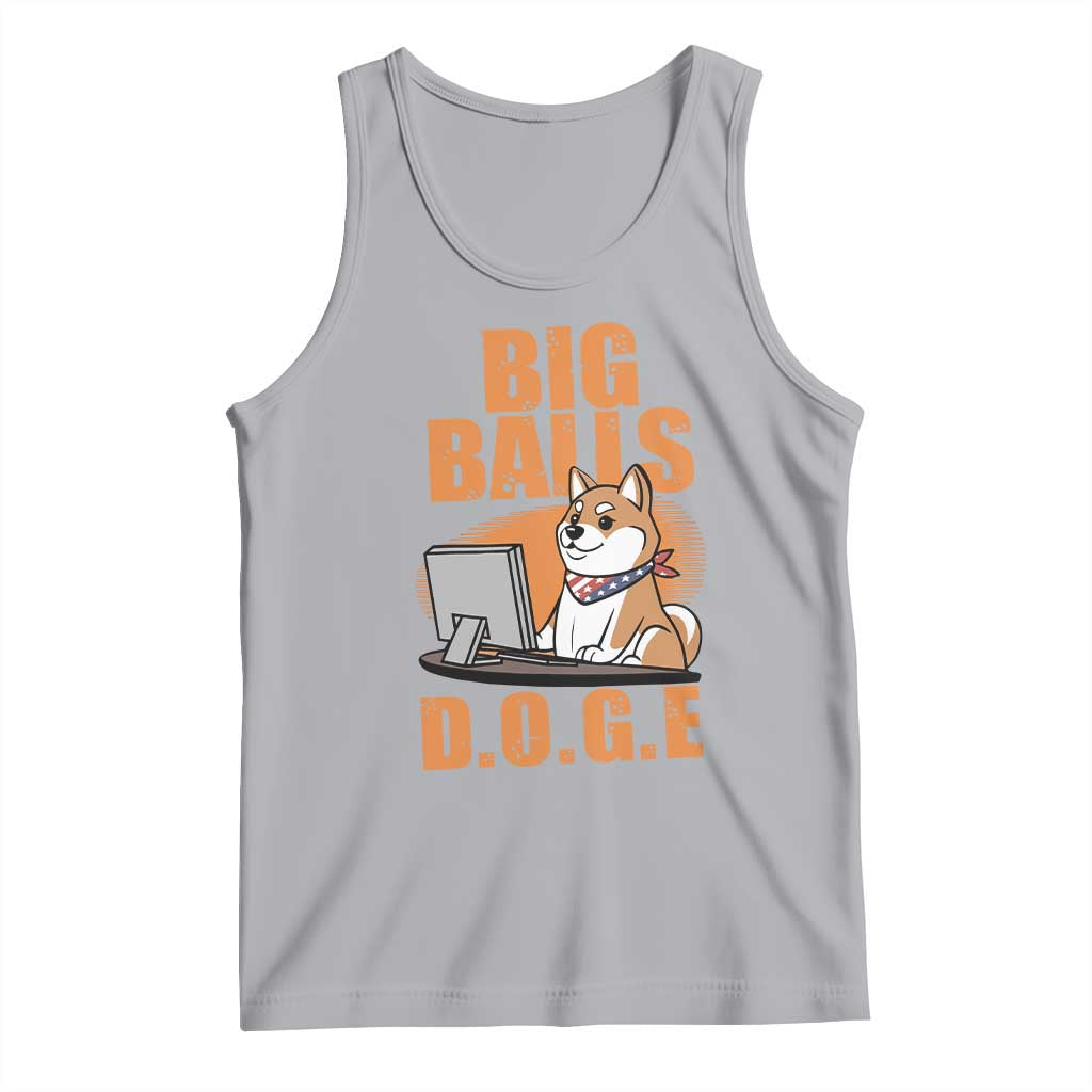 Funny Big Balls D.O.G.E Tank Top DOGE Shiba TS02 Athletic Heather Print Your Wear