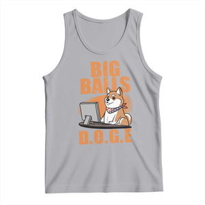 Funny Big Balls D.O.G.E Tank Top DOGE Shiba TS02 Athletic Heather Print Your Wear