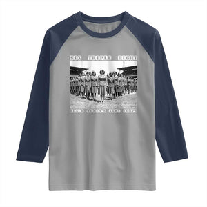 6 Triple 8 Raglan Shirt Black Women's Army Corps 6888th Battalion TS02 Sport Gray Navy Print Your Wear
