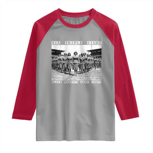 6 Triple 8 Raglan Shirt Black Women's Army Corps 6888th Battalion TS02 Sport Gray Red Print Your Wear