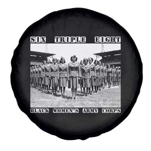 6 Triple 8 Spare Tire Cover Black Women's Army Corps 6888th Battalion TS02 Print Your Wear