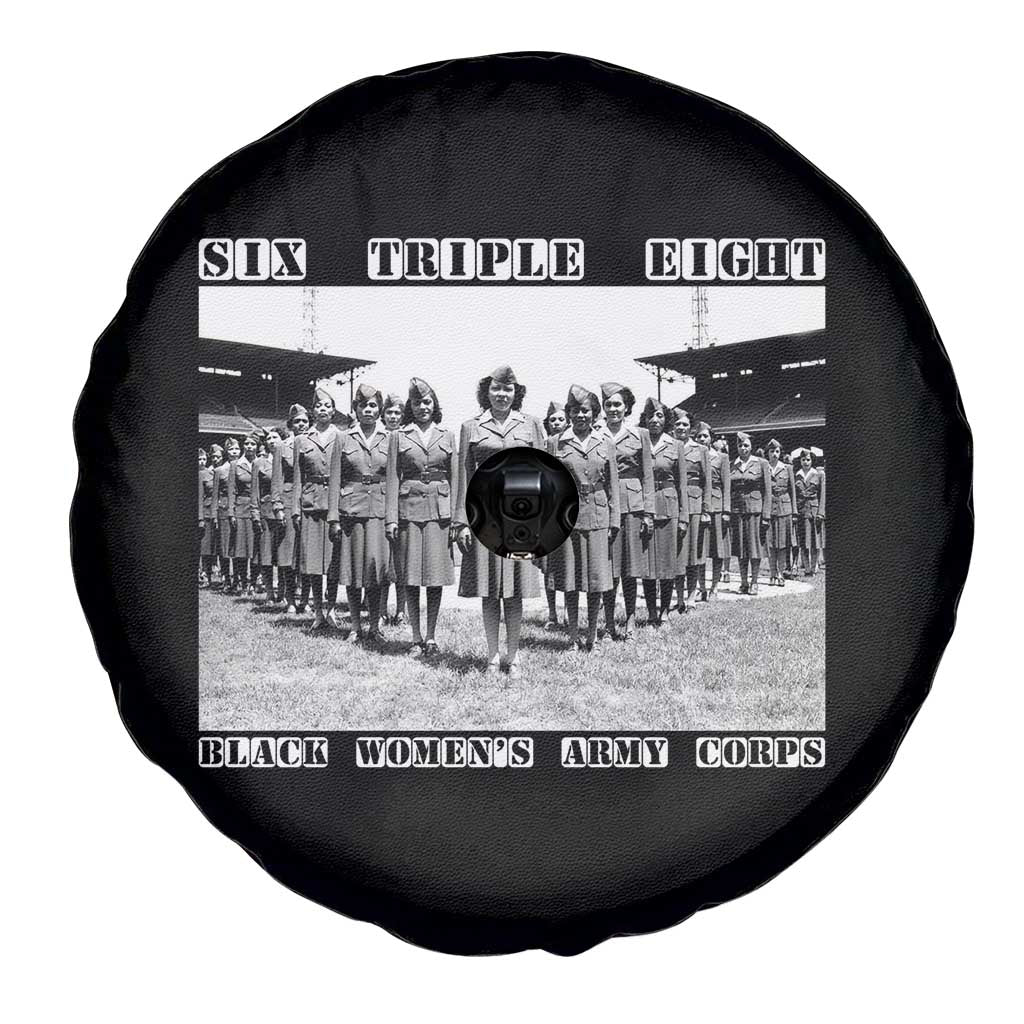 6 Triple 8 Spare Tire Cover Black Women's Army Corps 6888th Battalion TS02 Print Your Wear