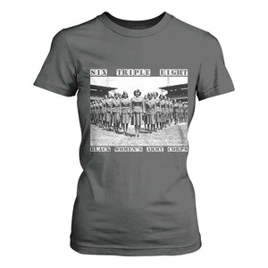 6 Triple 8 T Shirt For Women Black Women's Army Corps 6888th Battalion TS02 Dark Heather Print Your Wear