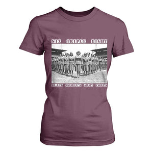 6 Triple 8 T Shirt For Women Black Women's Army Corps 6888th Battalion TS02 Maroon Print Your Wear