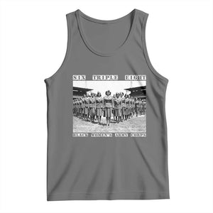 6 Triple 8 Tank Top Black Women's Army Corps 6888th Battalion TS02 Black Heather Print Your Wear