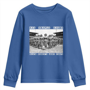 6 Triple 8 Youth Sweatshirt Black Women's Army Corps 6888th Battalion TS02 Royal Blue Print Your Wear
