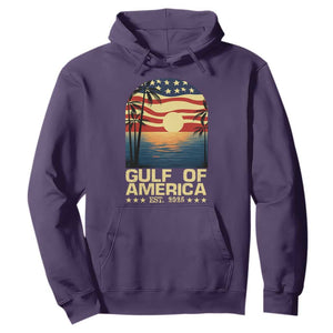 Gulf Of USA Hoodie Est 2025 American Flag Retro TS02 Purple Print Your Wear