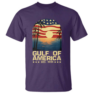 Gulf Of USA T Shirt Est 2025 American Flag Retro TS02 Purple Print Your Wear