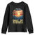 Gulf Of USA Youth Sweatshirt Est 2025 American Flag Retro TS02 Black Print Your Wear