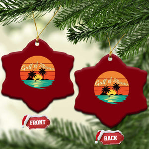 Gulf Of Mexico Ceramic Ornament Forever Beach Palms Summer Vacation TS02 Print Your Wear