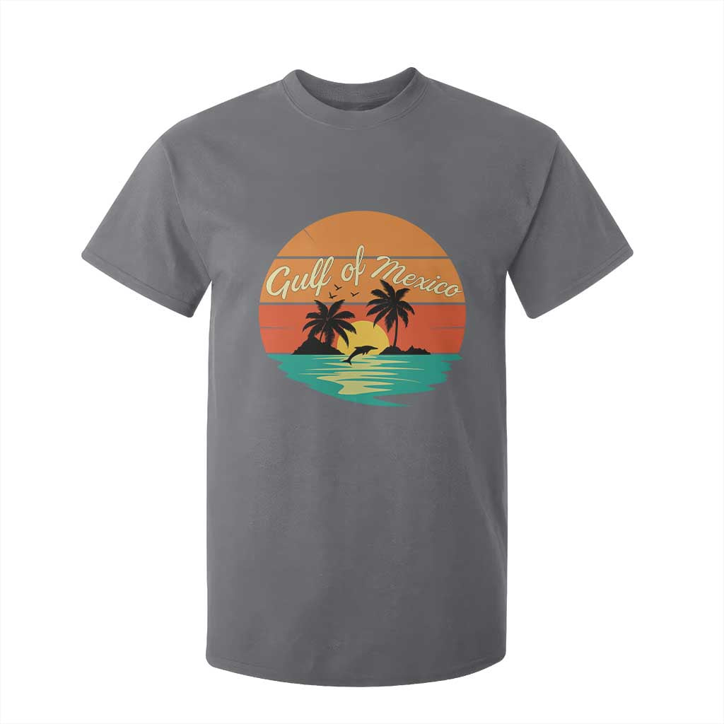 Gulf Of Mexico T Shirt For Kid Forever Beach Palms Summer Vacation TS02 Charcoal Print Your Wear