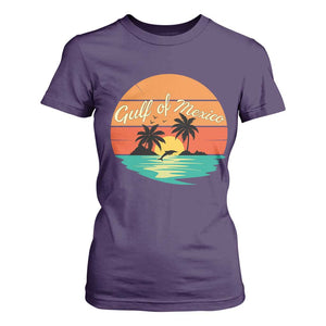 Gulf Of Mexico T Shirt For Women Forever Beach Palms Summer Vacation TS02 Purple Print Your Wear