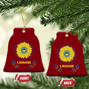 Ukraine Sunflower Ceramic Ornament Ukrainian Flag TS02 Print Your Wear