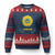 Ukraine Sunflower Ugly Christmas Sweater Ukrainian Flag TS02 Navy Red Print Your Wear