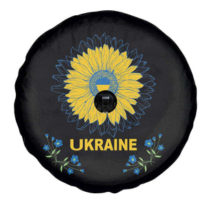 Ukraine Sunflower Spare Tire Cover Ukrainian Flag TS02 Print Your Wear