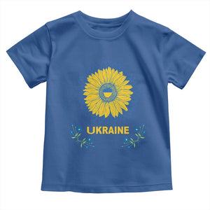 Ukraine Sunflower Toddler T Shirt Ukrainian Flag TS02 Royal Blue Print Your Wear