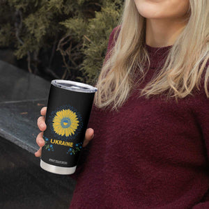Ukraine Sunflower Tumbler Cup Ukrainian Flag TS02 Print Your Wear