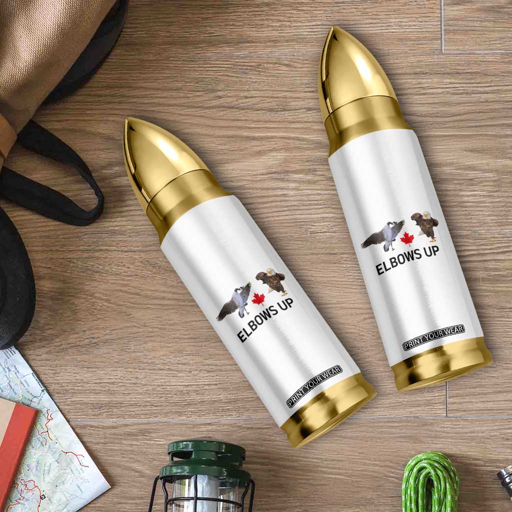 Elbows Up Bullet Tumbler Canada Goose Vs Eagle Maple Leaf TS02 Print Your Wear