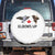 Elbows Up Spare Tire Cover Canada Goose Vs Eagle Maple Leaf TS02 No hole White Print Your Wear