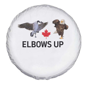 Elbows Up Spare Tire Cover Canada Goose Vs Eagle Maple Leaf TS02 Print Your Wear