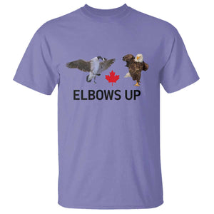 Elbows Up T Shirt Canada Goose Vs Eagle Maple Leaf TS02 Violet Print Your Wear