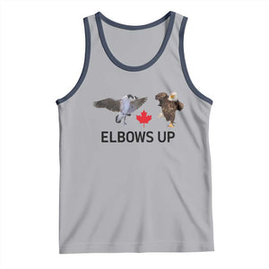 Elbows Up Tank Top Canada Goose Vs Eagle Maple Leaf TS02 Athletic Heather Navy Print Your Wear
